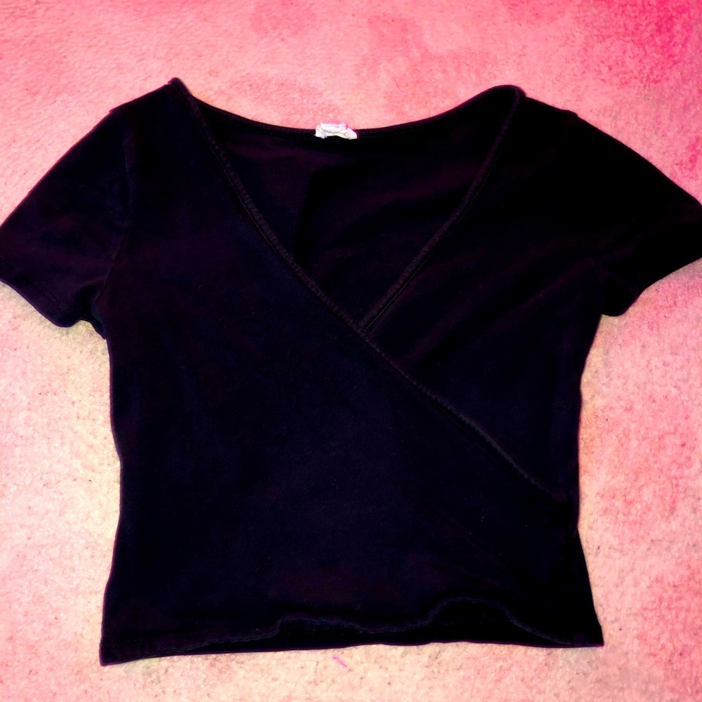Front cross crop top